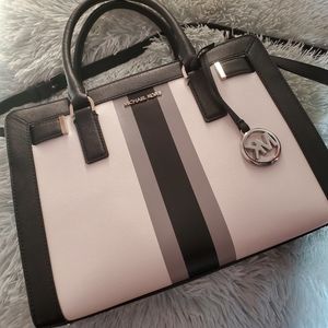 NEW Michael Kors Center Stripe MK logo Dillon